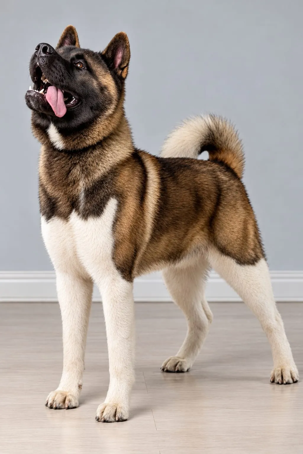 Thor standing, looking up